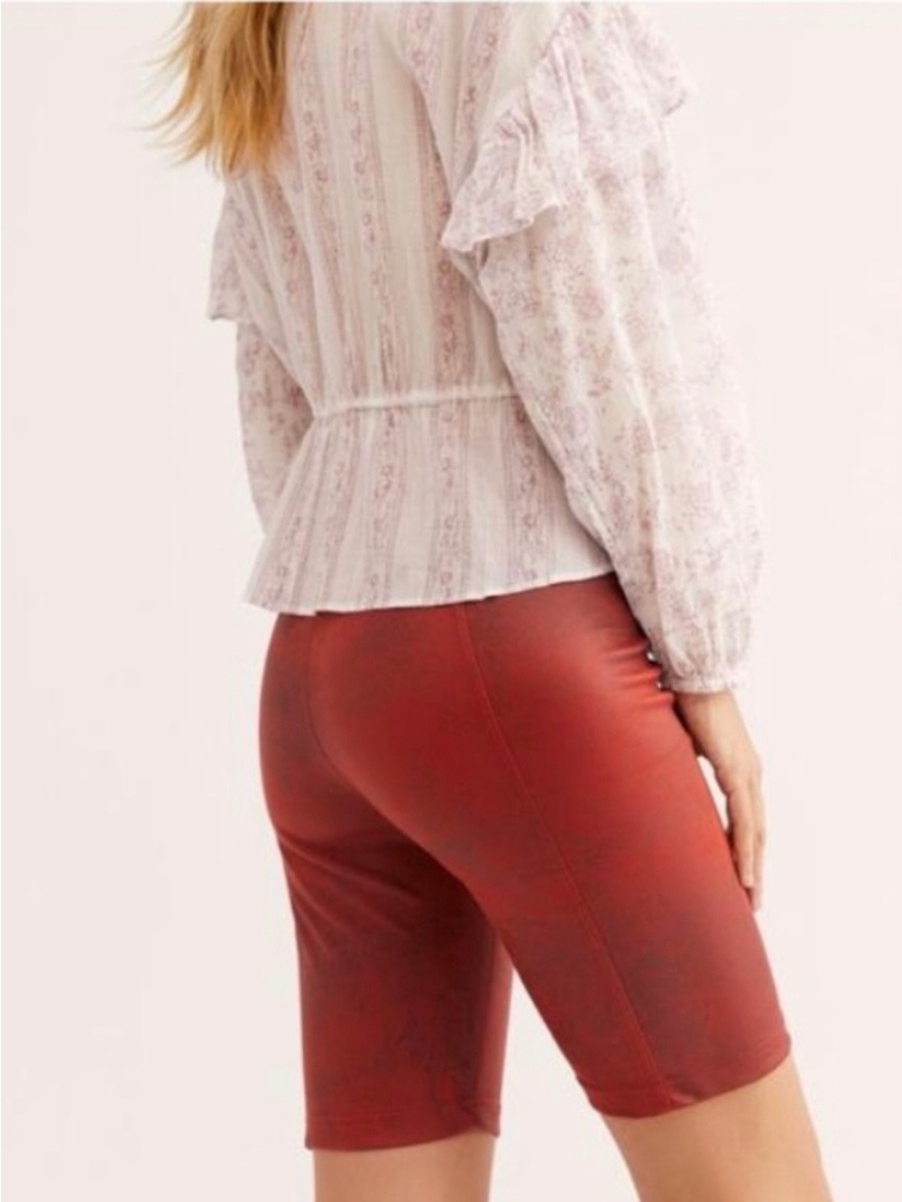 FREE PEOPLE Heatwave Faux Suede Bike Shorts size small